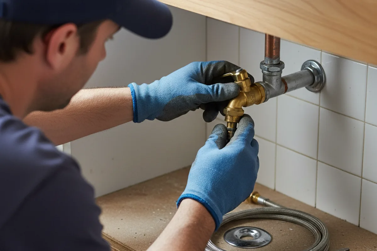 Shutoff valve and fitting work during Repiping in Clear Lake